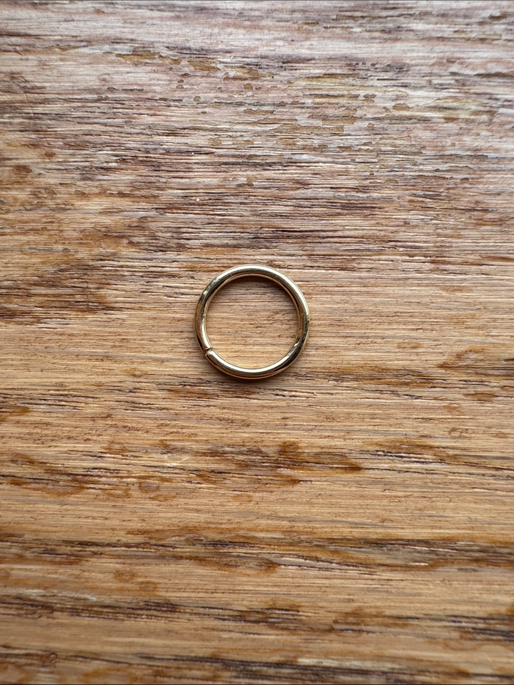 Classic 14K Gold Seamless Hoop for Daith Piercing